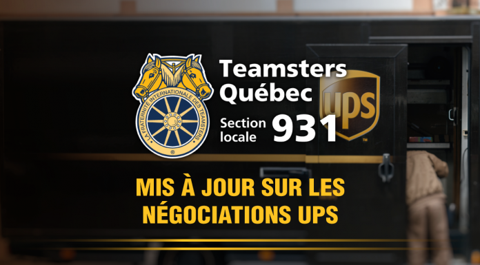 Mise à jour – Négociation UPS Québec