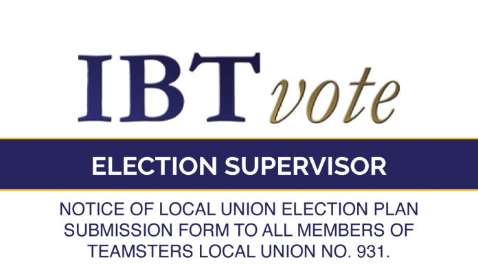 ELECTION SUPERVISOR FORM 2