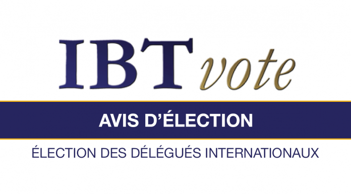 Avis d’élection