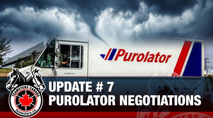 UPDATE # 7- Purolator Negotiations
