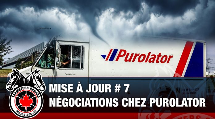 MISE À JOUR # 7- Négociations avec Purolator