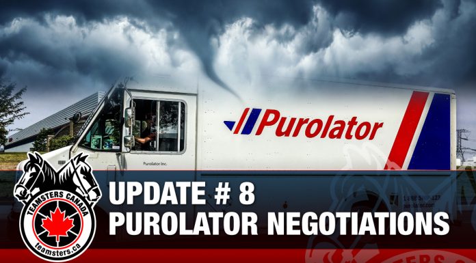 UPDATE # 8- Purolator Negotiations