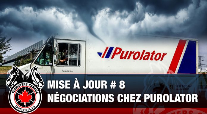 MISE À JOUR # 8- Négociations avec Purolator