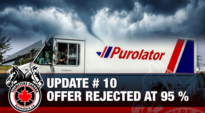 UPDATE # 10 – Purolator Negotiations