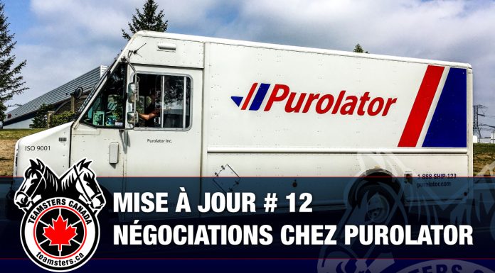 MISE À JOUR # 12 – Négociations Purolator